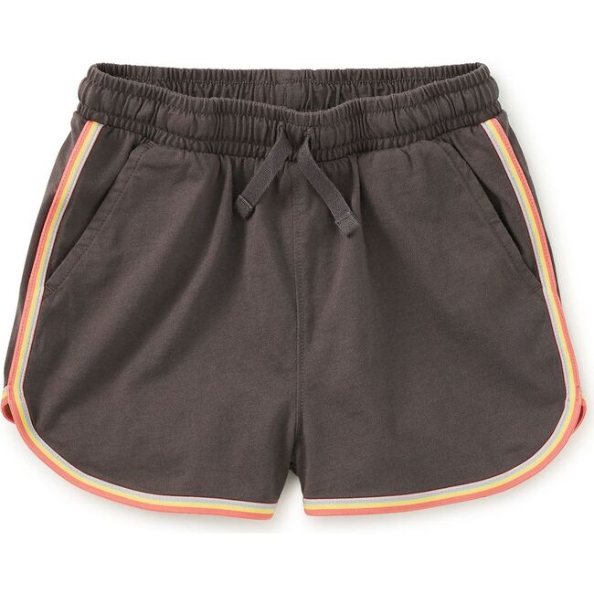 Rainbow Binding Track Shorts, Pepper