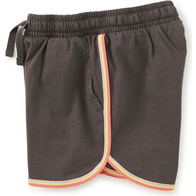 Rainbow Binding Track Shorts, Pepper