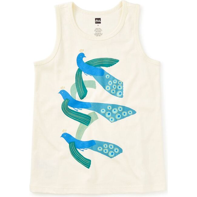 Peacocks of Parc Guell Graphic Tank, Froth