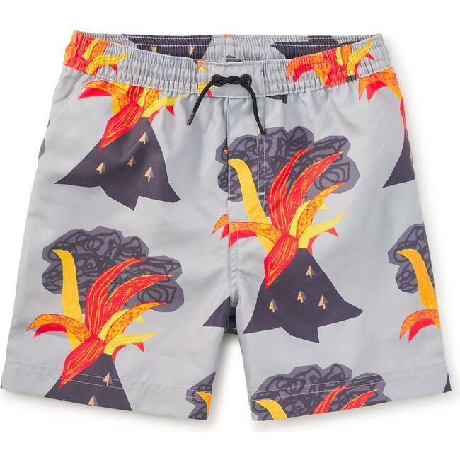 Mid-Length Swim Trunks, Volcano & Go