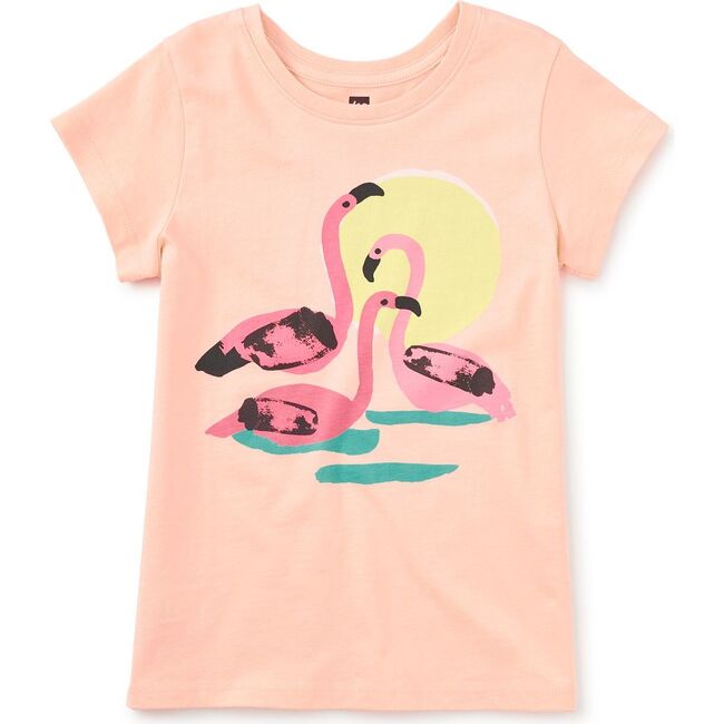 Llobregat Flamingos Graphic Tee, Salmon