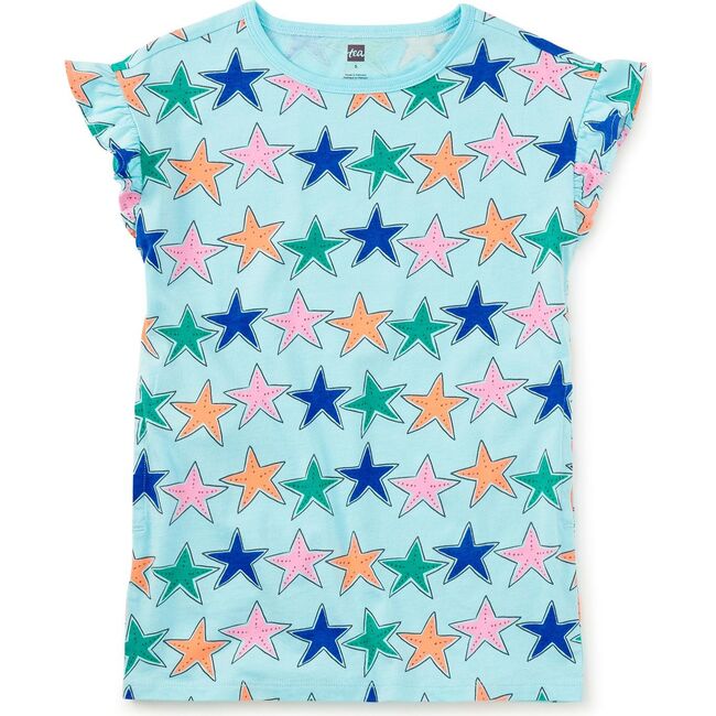 Flutter Sleeve Shift Dress, Starfish