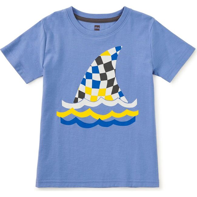 Fin in the Flow Graphic Tee, Blue Yarrow