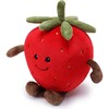 McHugs Sweet Strawberry Fruit Stuffed Animal 7" — Soft Weighted Cuddle Stuffed Animal - Plush - 1 - thumbnail