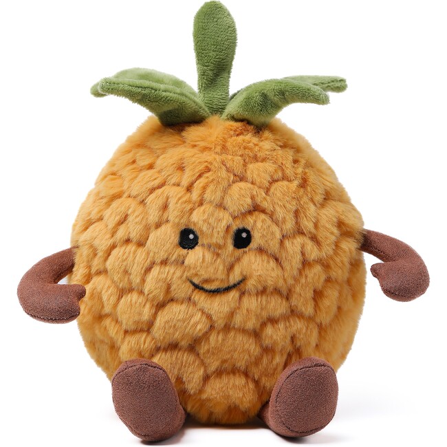 McHugs Royal Pineapple Fruit Stuffed Animal 7" — Soft Weighted Cuddle Stuffed Animal