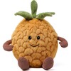 McHugs Royal Pineapple Fruit Stuffed Animal 7" — Soft Weighted Cuddle Stuffed Animal - Plush - 1 - thumbnail