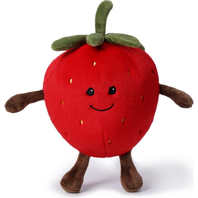 McHugs Sweet Strawberry Fruit Stuffed Animal 7" — Soft Weighted Cuddle Stuffed Animal