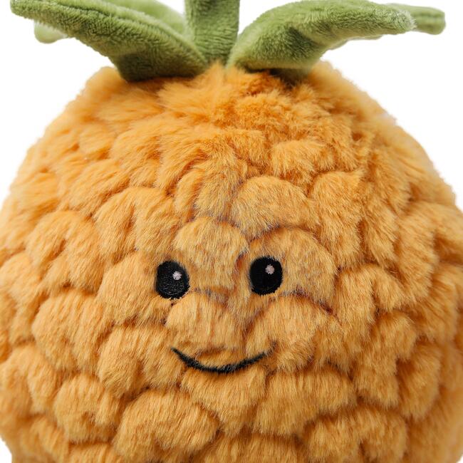 McHugs Royal Pineapple Fruit Stuffed Animal 7" — Soft Weighted Cuddle Stuffed Animal