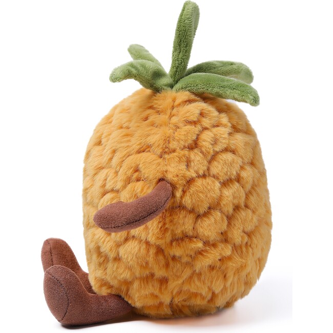 McHugs Royal Pineapple Fruit Stuffed Animal 7" — Soft Weighted Cuddle Stuffed Animal - Plush - 3