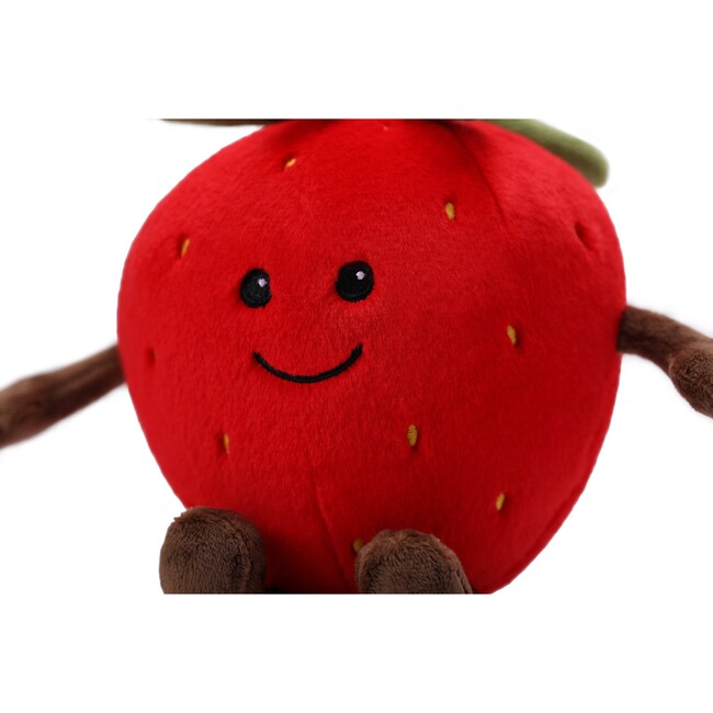 McHugs Sweet Strawberry Fruit Stuffed Animal 7" — Soft Weighted Cuddle Stuffed Animal - Plush - 3