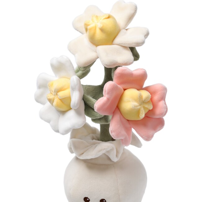 McHugs Lucky Camellia Vase Plant Stuffed Animal 12" — Soft Weighted Cuddle Stuffed Animal - Plush - 4