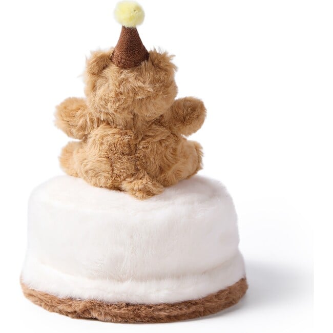 McHugs Birthday Wishes Bear Cake Stuffed Animal 7" — Soft Weighted Cuddle Stuffed Animal - Plush - 4