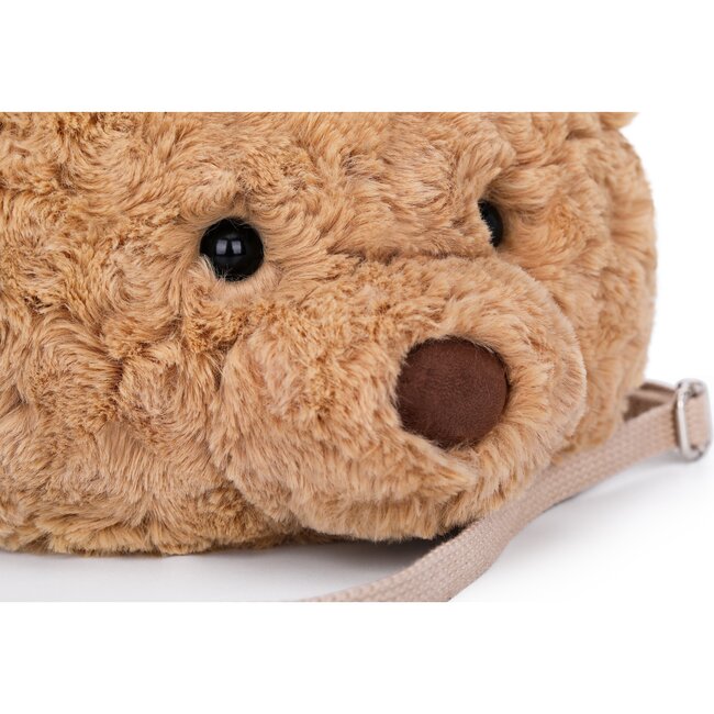 McHugs Betty Bear Plush Shoulder Bag 8" — Soft Weighted Cuddle Stuffed Animal Shoulder Bag - Plush - 3