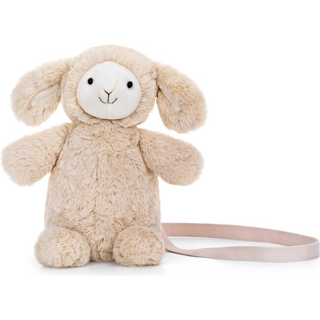 McHugs Sheep Plush Shoulder Bag 10" — Soft Weighted Cuddle Stuffed Animal Shoulder Bag