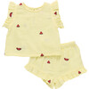 Baby Girls Roey 2-PC Set, Watermelon Embroidery - Mixed Apparel Set - 1 - thumbnail
