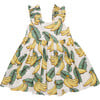 Girls Via Dress, Banana Leaves - Dresses - 1 - thumbnail