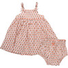 Baby Girls Tia Dress Set, Pink Prairie Block Print - Dresses - 1 - thumbnail