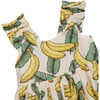 Girls Via Dress, Banana Leaves - Dresses - 2 - thumbnail