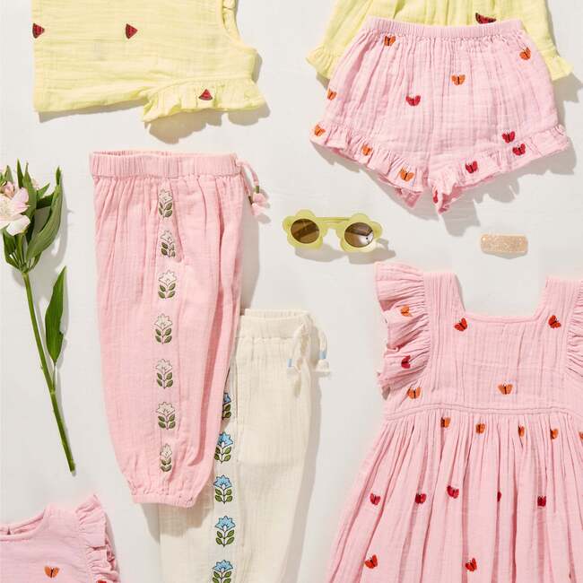 Girls Elsie Dress, Butterfly Embroidery - Dresses - 3