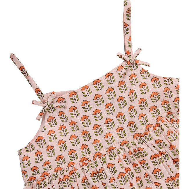 Baby Girls Tia Dress Set, Pink Prairie Block Print