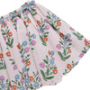 Girls Gianna Skirt, Pink Dewdrop Block Print Spring - Skirts - 2