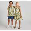 Girls Via Dress, Banana Leaves - Dresses - 3 - thumbnail