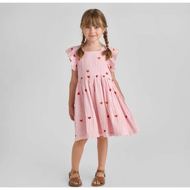 Girls Elsie Dress, Butterfly Embroidery - Dresses - 4