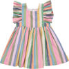 Girls Elsie Dress, Parade Stripe - Dresses - 1 - thumbnail