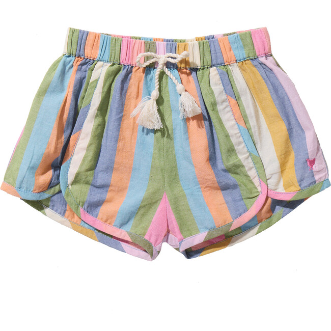 Girls Millie Short, Parade Stripe