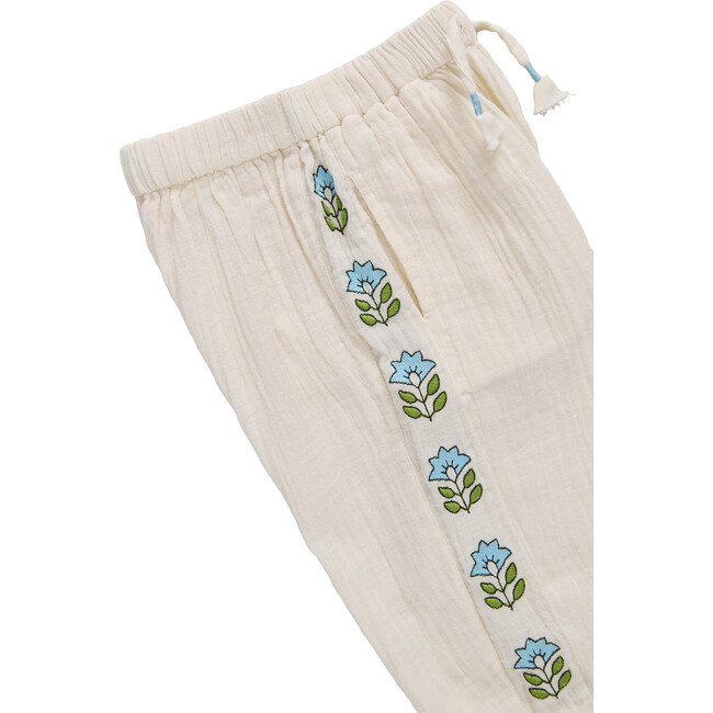 Girls Kiran Pant, Antique White