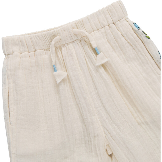 Girls Kiran Pant, Antique White - Pants - 4