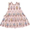 Girls Alyssa Dress, Pink Soft Serve - Dresses - 1 - thumbnail