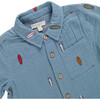 Boys Jack Shirt, Surfboard Embroidery - Button Downs - 2