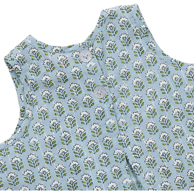 Baby Girls Jaipur 2-PC Set, Blue Prairie Block Print
