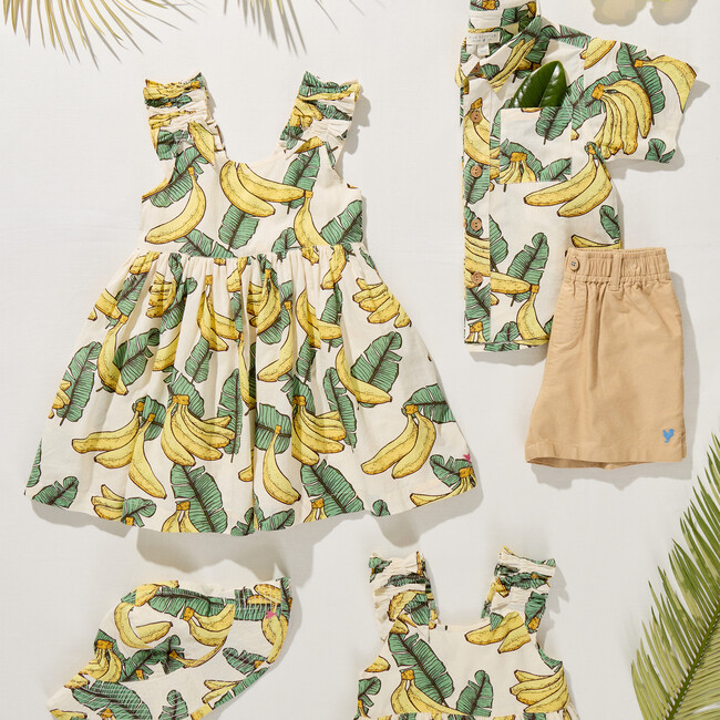Baby Girls Via Bubble, Banana Leaves - Rompers - 4