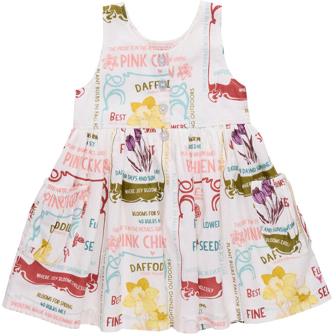 Girls Laura Dress, Flower Seeds