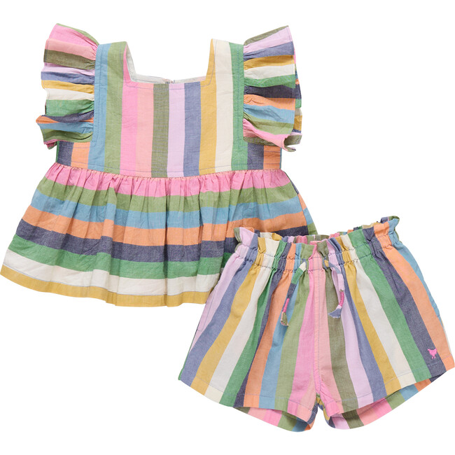 Baby Girls Elsie 2-PC Set, Parade Stripe