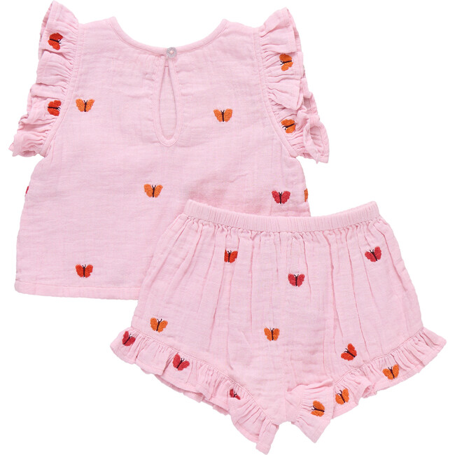 Girls Roey 2-PC Set, Butterfly Embroidery - Mixed Apparel Set - 5