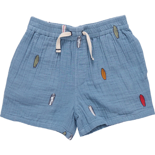 Boys Calvin Short, Surfboard Embroidery