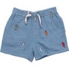 Boys Calvin Short, Surfboard Embroidery - Shorts - 1 - thumbnail