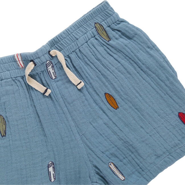 Boys Calvin Short, Surfboard Embroidery