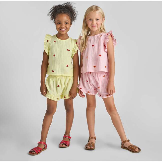 Girls Roey 2-PC Set, Watermelon Embroidery - Mixed Apparel Set - 3