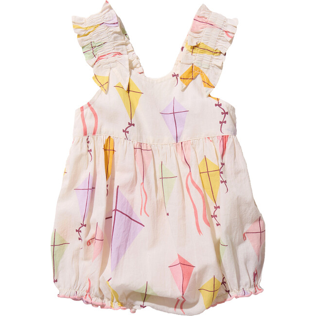 Baby Girls Via Bubble, Flying Kites