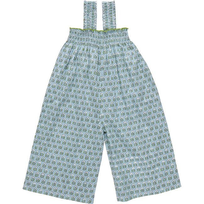 Girls Eleven Jumper, Blue Prairie Block Print