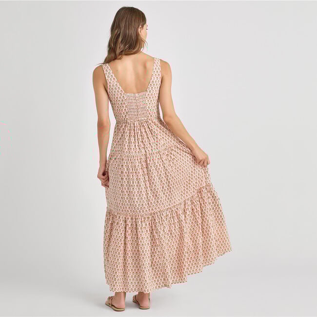 Womens Marilyn Tank Dress, Pink Prairie Block - Dresses - 3