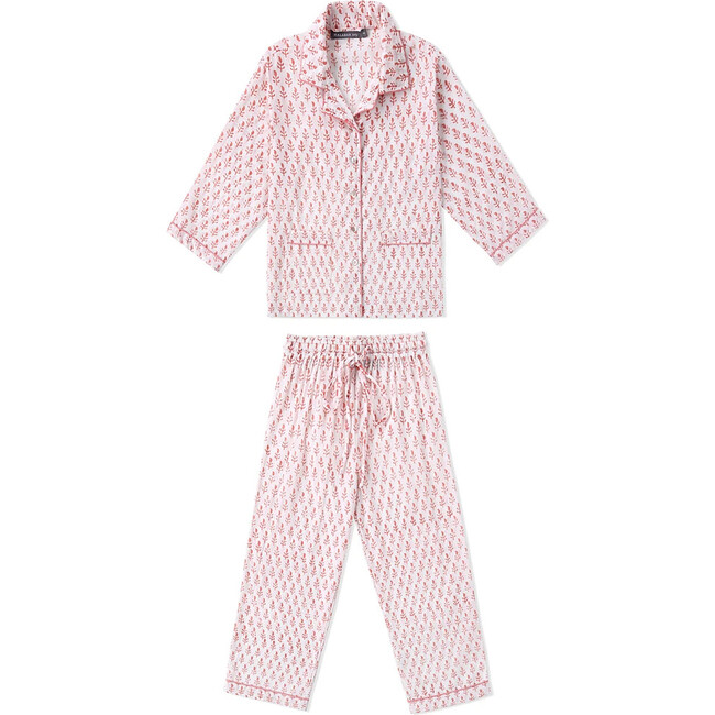 Block-Printed Loungewear Gift Set, Pink City