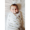 Organic Cotton Muslin Swaddle, Magical Feathers - Swaddles - 2 - thumbnail