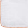 Bamboo Pom Pom Swaddle, Peach - Swaddles - 1 - thumbnail