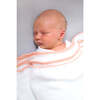 Bamboo Pom Pom Swaddle, Peach - Swaddles - 2