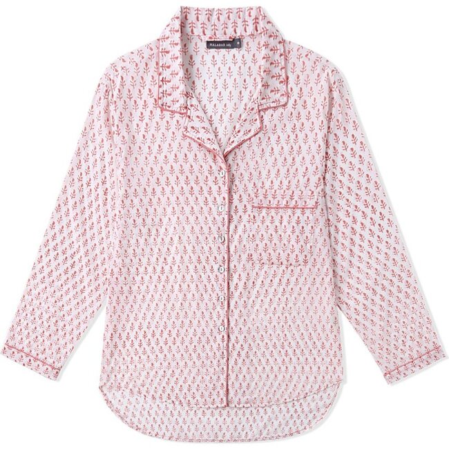 Block-Printed Women's Loungewear Gift Set, Pink City - Loungewear - 3